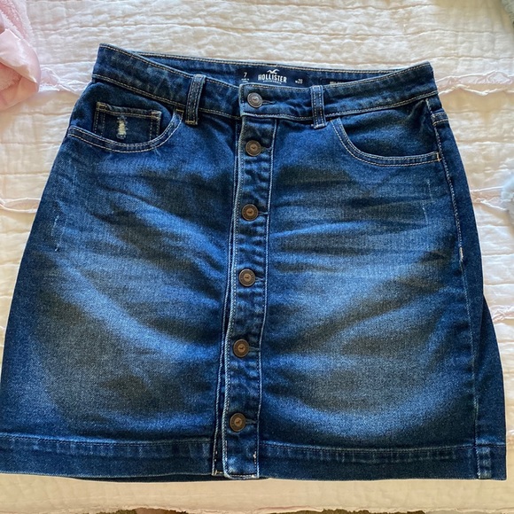 Hollister Dresses & Skirts - Hollister High Rise Denim Skirt (Vintage Stretch)